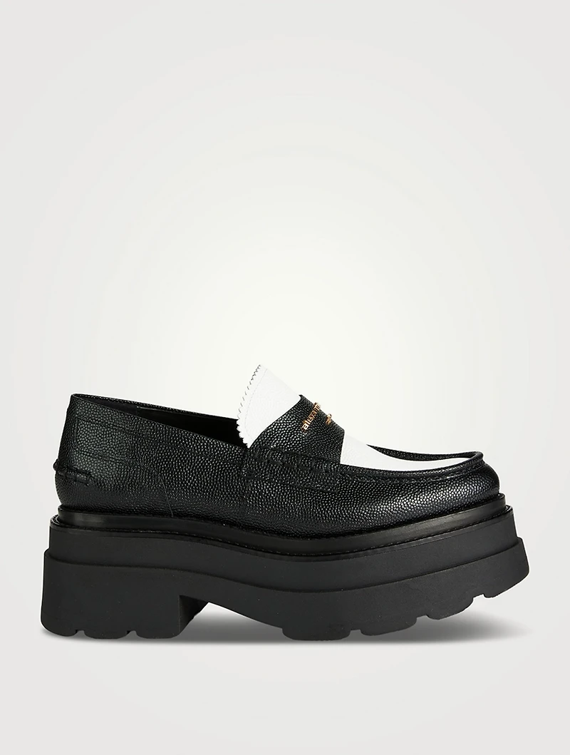 Carter Leather Platform Loafers