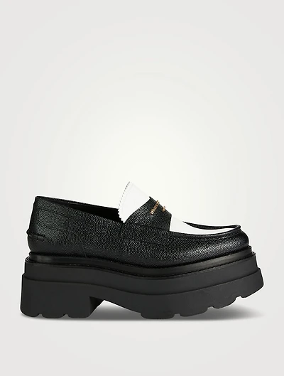 Carter Leather Platform Loafers