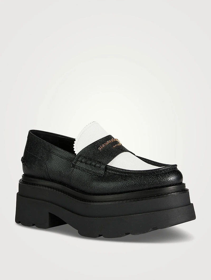 Carter Leather Platform Loafers