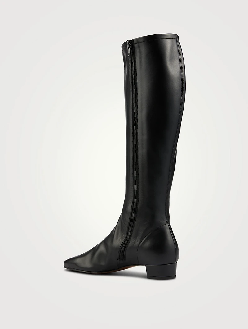 Edie Leather Knee-High Boots