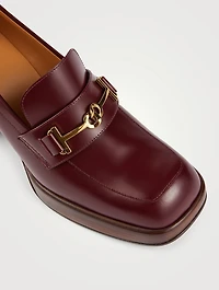 Leather Heeled Loafers