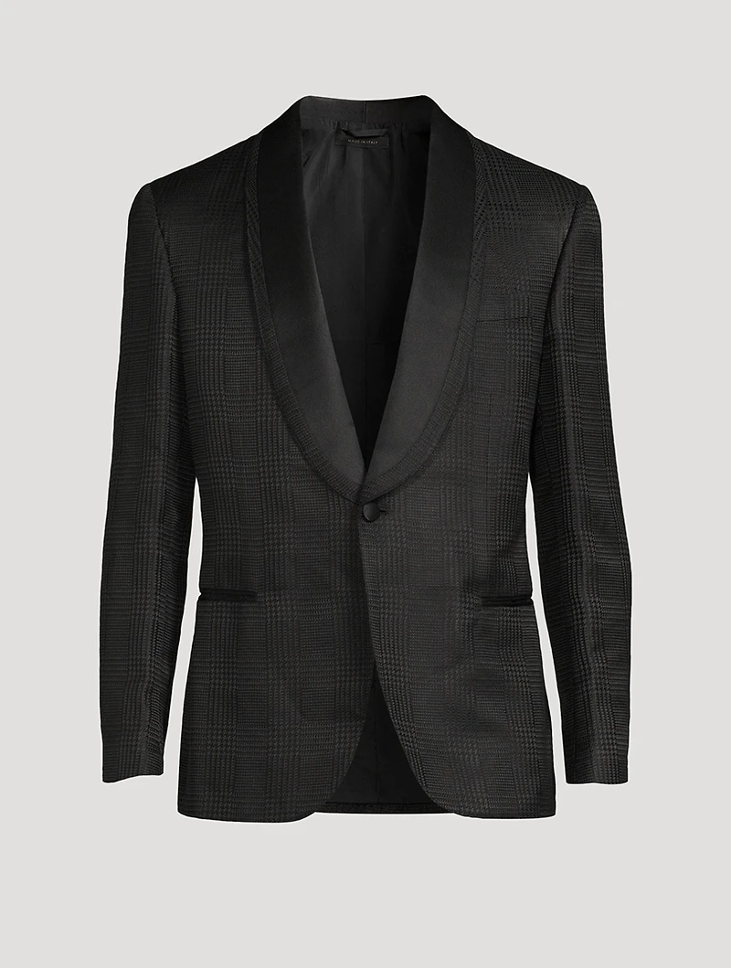 Wool And Silk Smoking Jacket