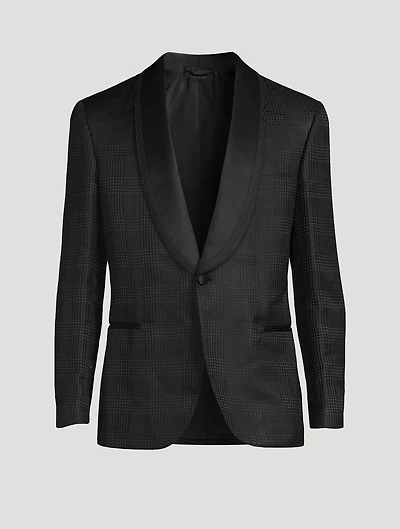 Wool And Silk Smoking Jacket