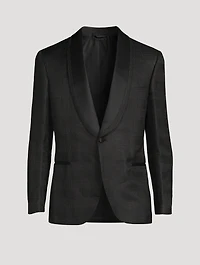Wool And Silk Smoking Jacket