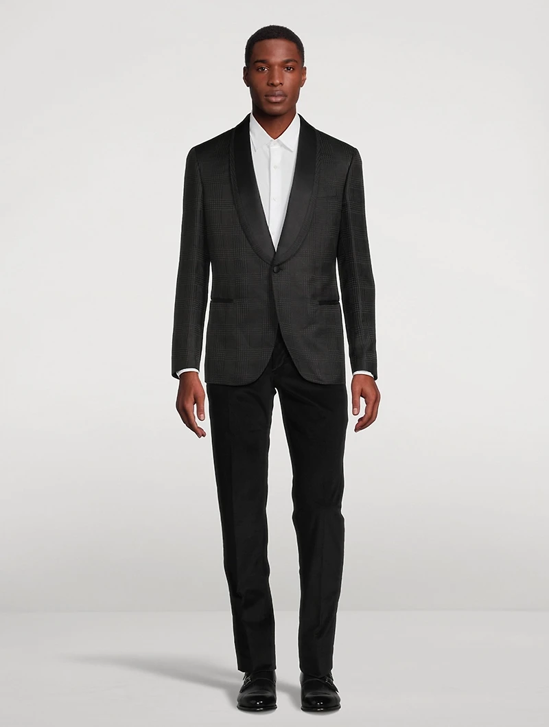 Wool And Silk Smoking Jacket