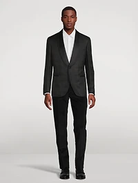 Wool And Silk Smoking Jacket