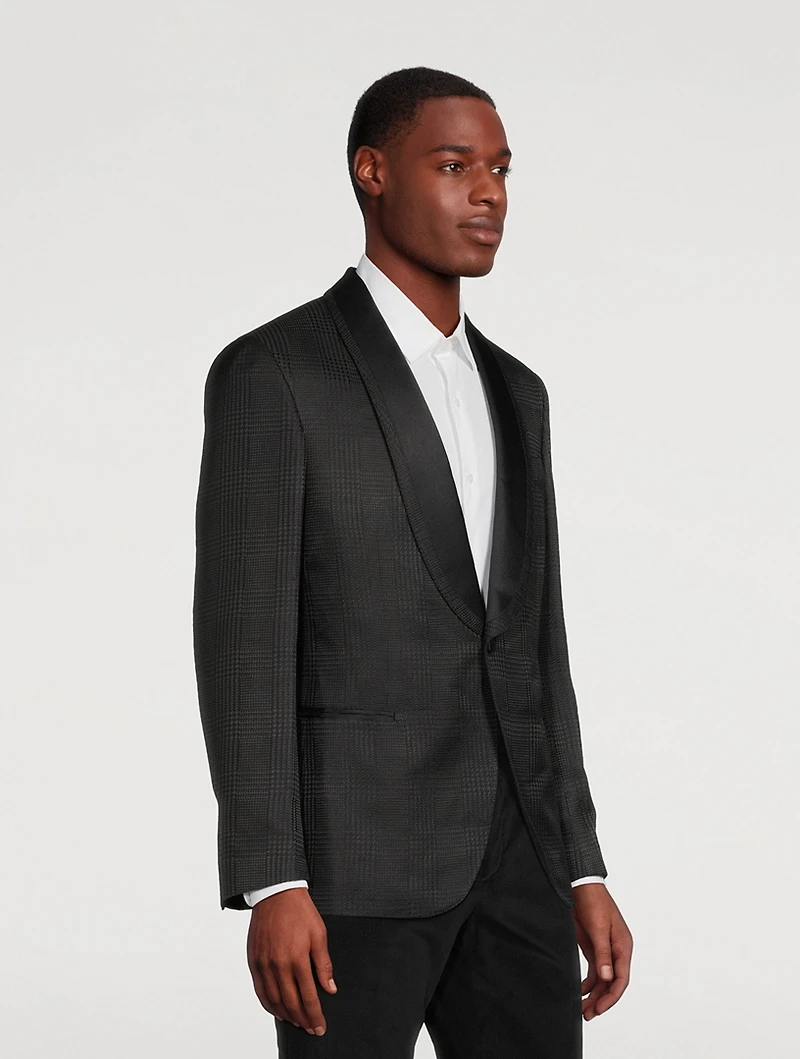 Wool And Silk Smoking Jacket
