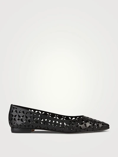 Gelista Laser-Cut Leather Flats