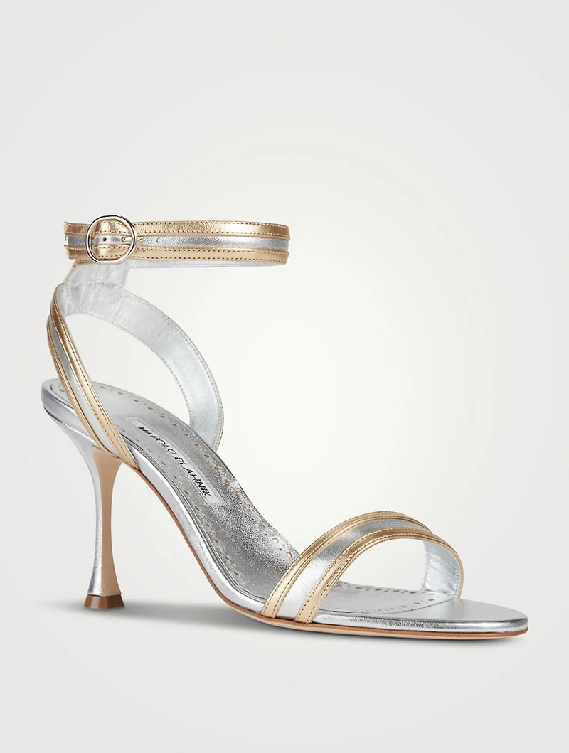 Chongasa Metallic Leather Sandals