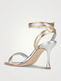 Chongasa Metallic Leather Sandals