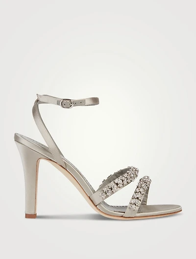 Vedada Embellished Satin Sandals