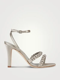 Vedada Embellished Satin Sandals