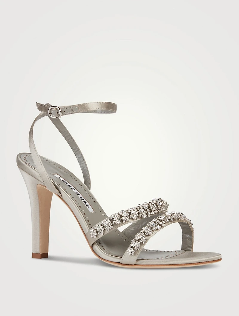 Vedada Embellished Satin Sandals