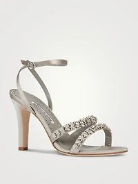 Vedada Embellished Satin Sandals