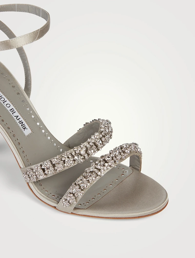 Vedada Embellished Satin Sandals
