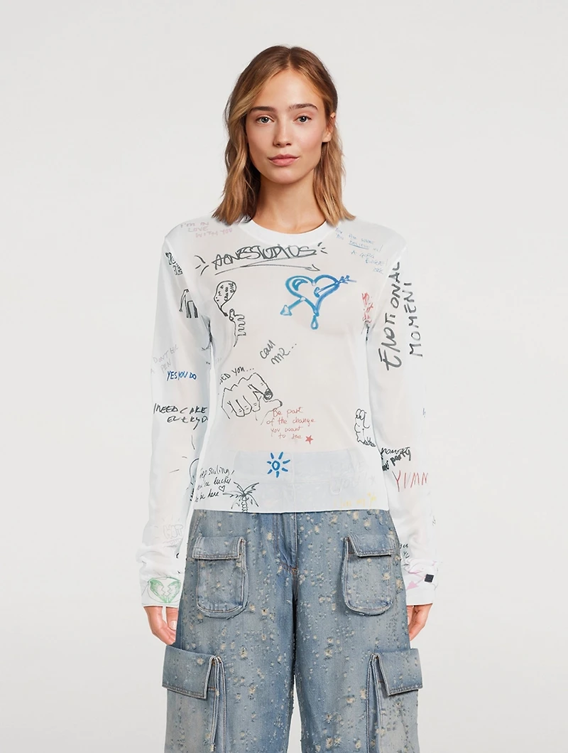 Scribbles Long-Sleeve T-Shirt