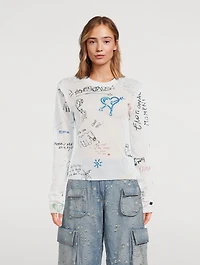 Scribbles Long-Sleeve T-Shirt