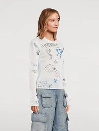 Scribbles Long-Sleeve T-Shirt