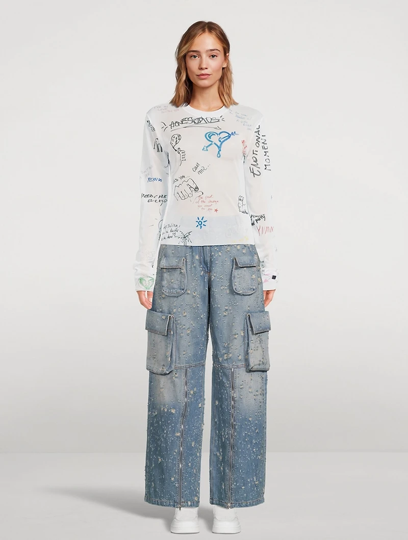 Scribbles Long-Sleeve T-Shirt