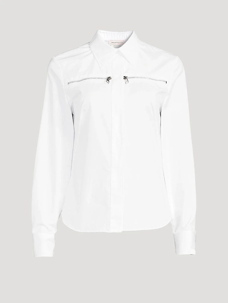 Zip Pocket Poplin Shirt
