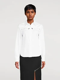 Zip Pocket Poplin Shirt