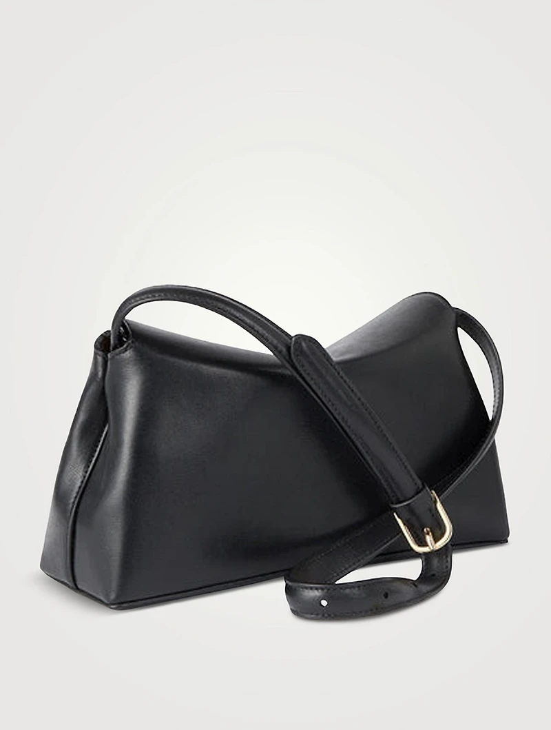 T-Lock Leather Clutch