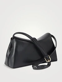 T-Lock Leather Clutch