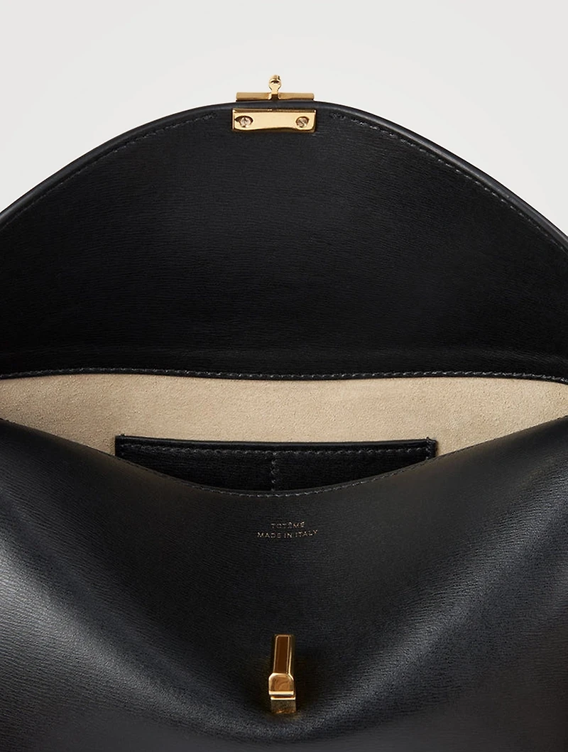 T-Lock Leather Clutch