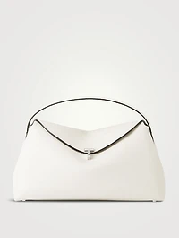 T-Lock Leather Top Handle Bag