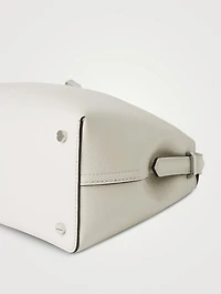 T-Lock Leather Top Handle Bag
