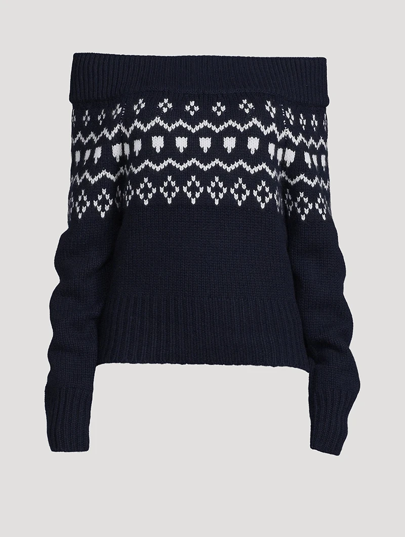 Philia Off-The-Shoulder Cashmere Sweater
