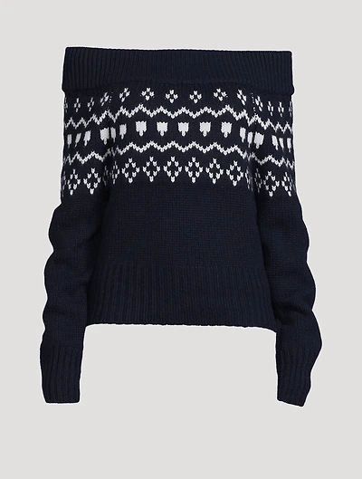 Philia Off-The-Shoulder Cashmere Sweater