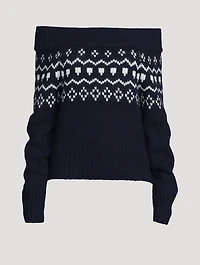 Philia Off-The-Shoulder Cashmere Sweater
