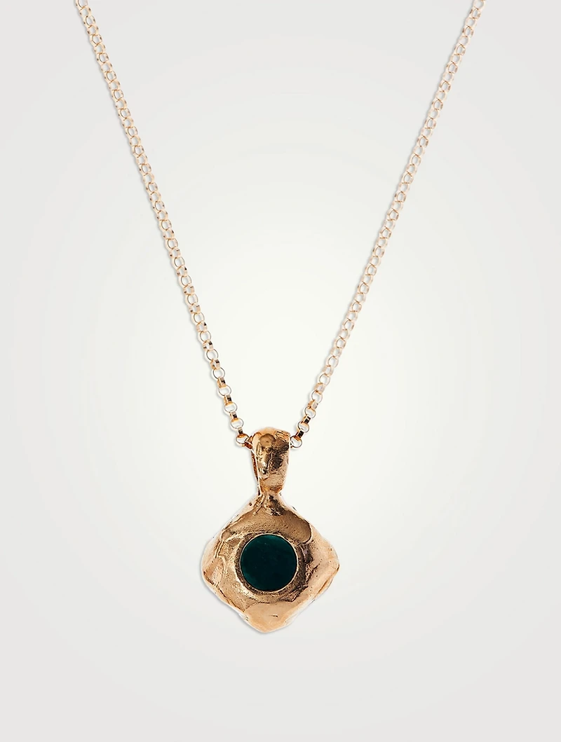 The Eye Of The Storm Emerald Necklace