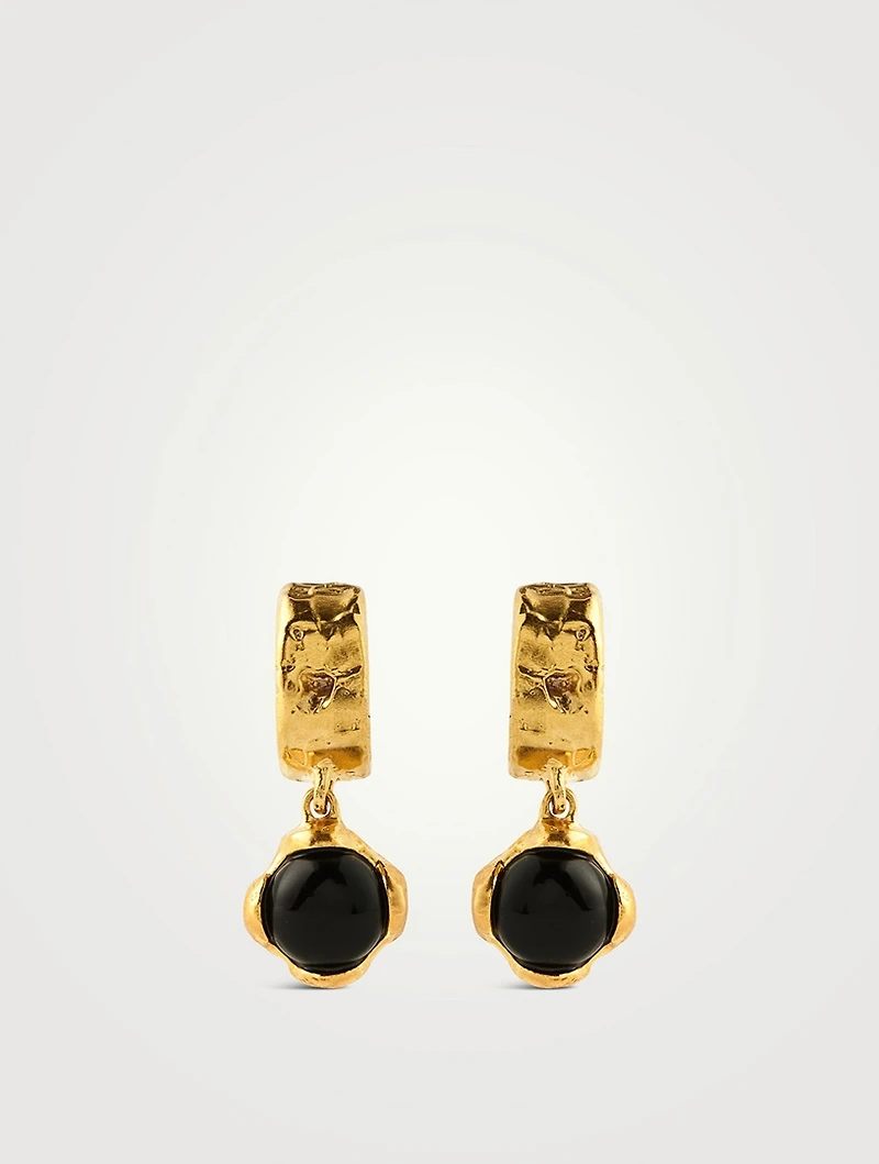Black Onyx Drop Earrings