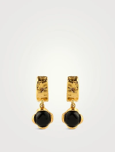 Black Onyx Drop Earrings