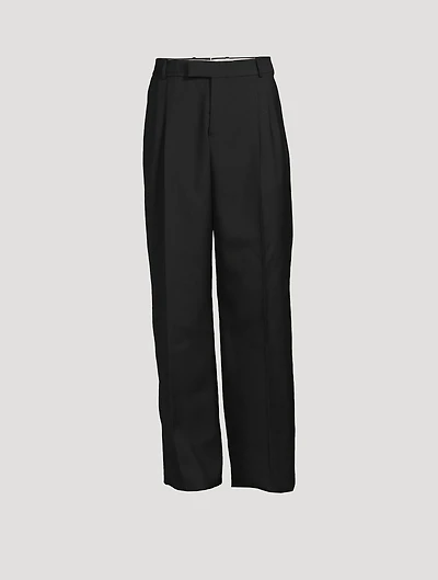 Wool Oversized Tailored Pants