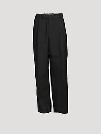 Wool Oversized Tailored Pants