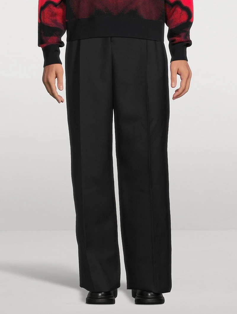 Wool Oversized Tailored Pants