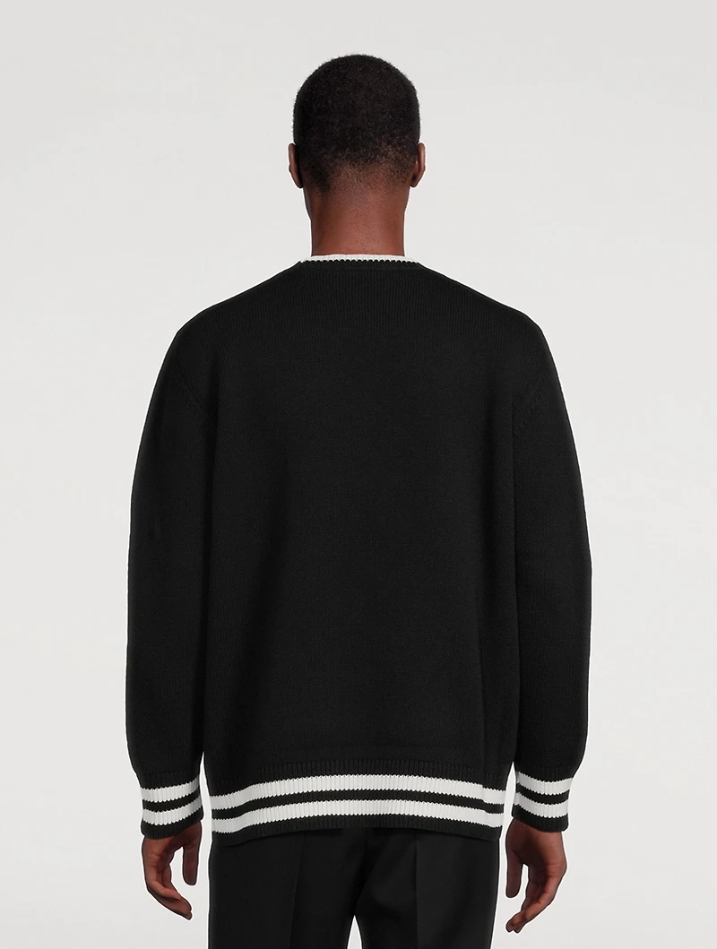 Varsity Wool And Cashmere Sweater
