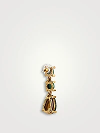 Semiprecious Malachite Drop Earrings