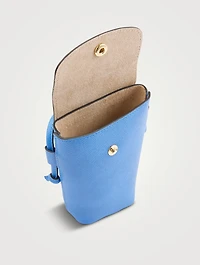 pure Leather Crossbody Phone Case