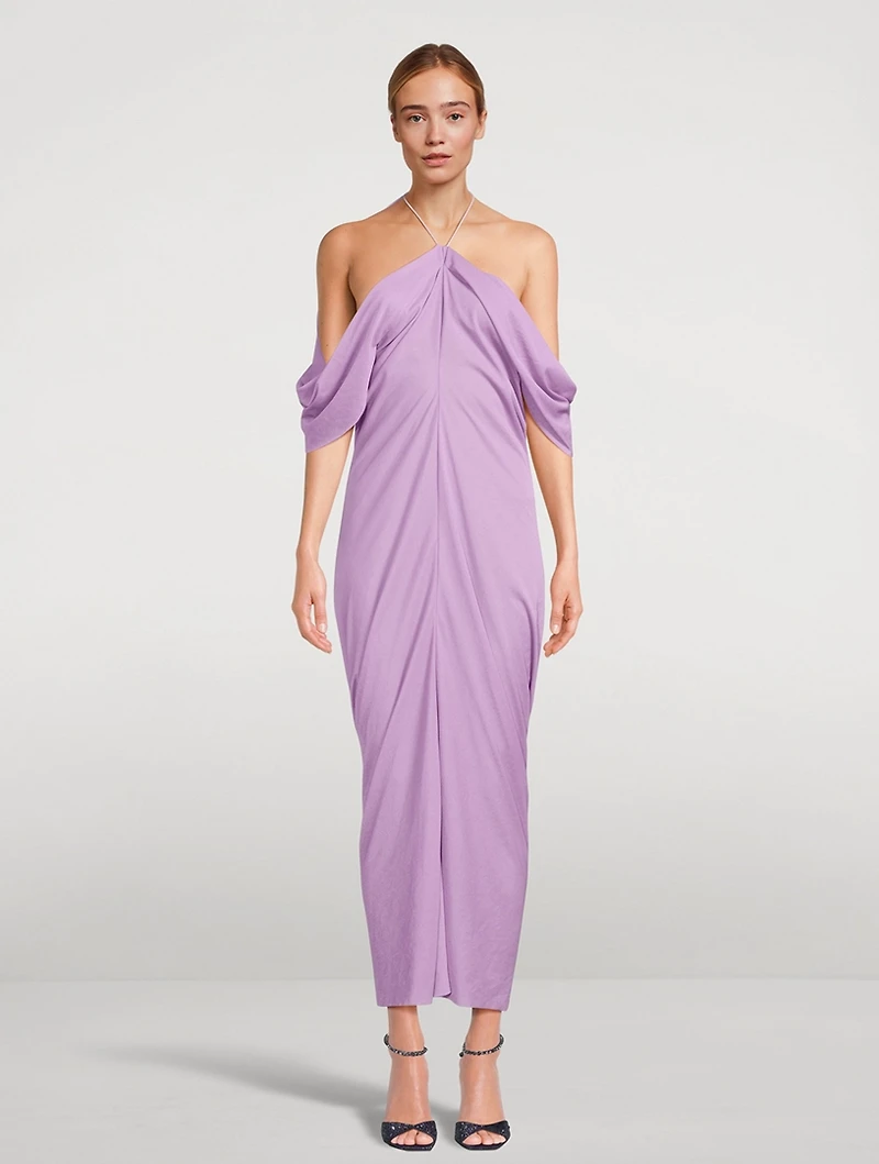 Off-The-Shoulder Midi Dress