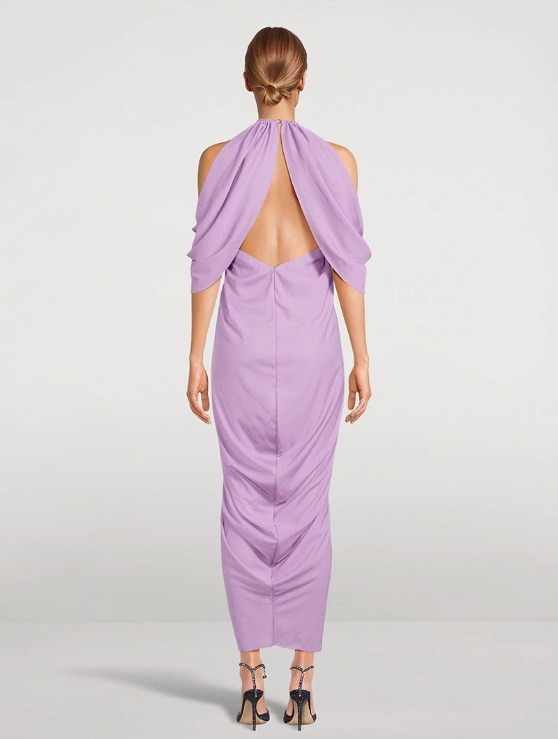 Off-The-Shoulder Midi Dress