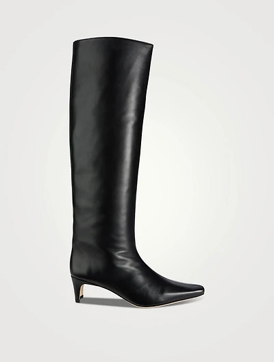 Wally Leather Knee-High Boots