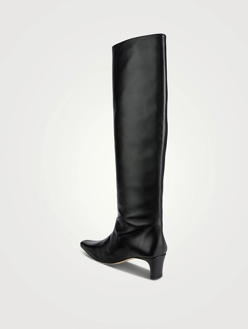 Wally Leather Knee-High Boots