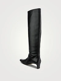 Wally Leather Knee-High Boots