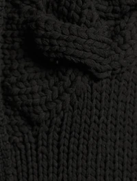 Braided V-Neck Cardigan