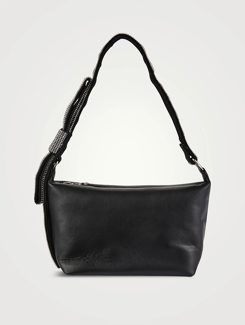 Bow Leather Shoulder Bag