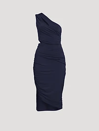 Ruched Jersey Midi Dress